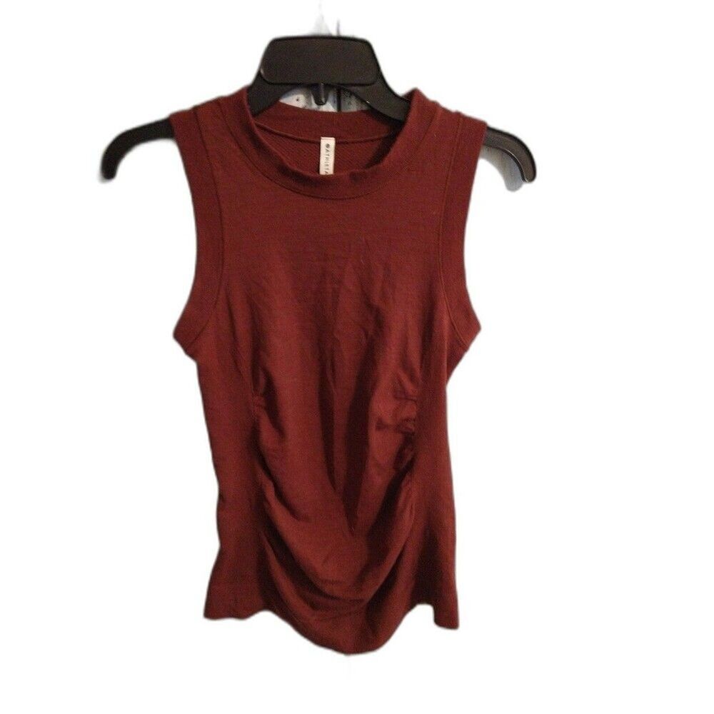 Athleta Classic sleeveless Paprika Color top Xs Athletic